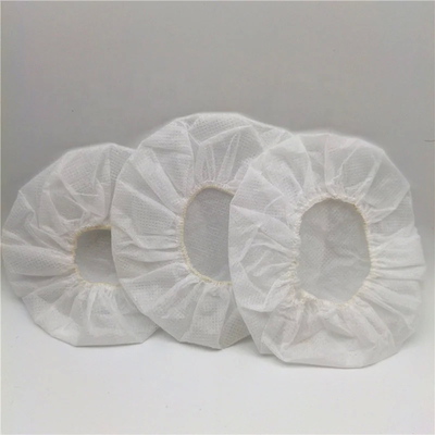 50pcs/bag 흰색 직물 일회용 헤드폰 커버