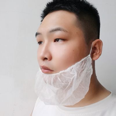 일회용 부직포 수염 가리개 45x20cm 흰색 검정색 파란색
